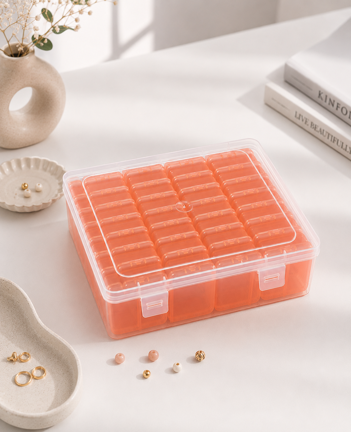 Turuncu Modüler Organizer Kutu – 24 Bölmeli | P-SERİSİ