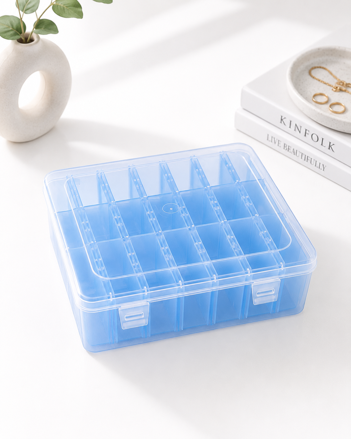 Mavi Modüler Organizer Kutu – 24 Bölmeli | P-SERİSİ