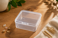 P-SERİSİ PK-30 Şeffaf Plastik Organizer Kutu – 30'lu Set (6.5x6.5x2.5 cm)