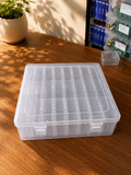 P-SERIES PS-24 Transparent 24-Compartment Modular Organizer Box
