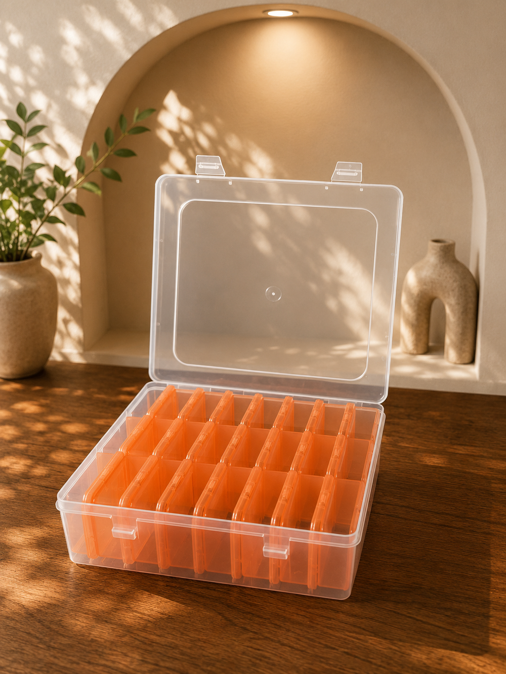 Turuncu Modüler Organizer Kutu – 24 Bölmeli | P-SERİSİ