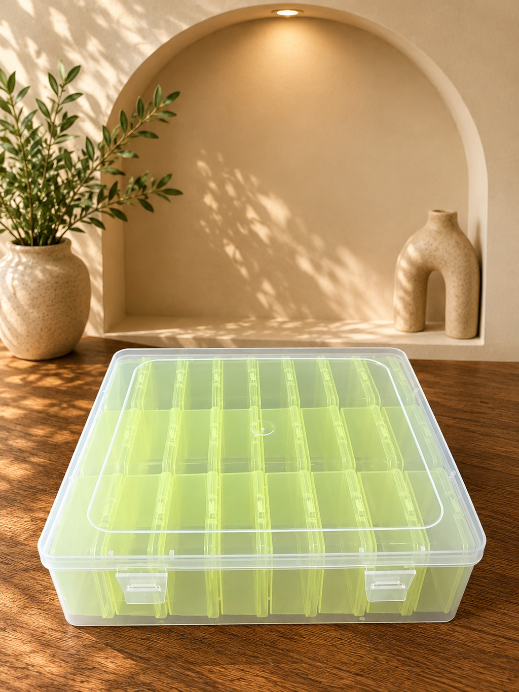 Sarı Modüler Organizer Kutu – 24 Bağımsız kilitli Küçük Kutu | P-SERİSİ