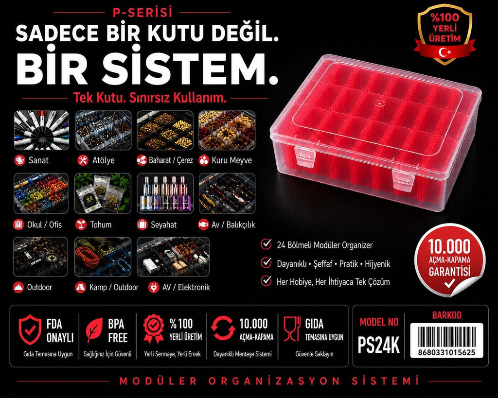 P-SERİSİ PS-24 kırmızı varyant – renk seçeneği görseli
